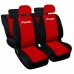 Coprisedili auto compatibili con FIAT PANDA TERZA SERIE (mod. 319) dal 2012 con schienale posteriore a scelta tra unito, diviso 50/50 e diviso 60/40 versione fascia colorata centrale 