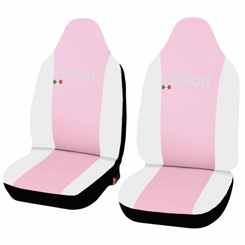 COPRISEDILI AUTO SMART 1a SERIE W450 ECOPELLE GRIGIO SCURO NERO COPPIA ANTERIORE