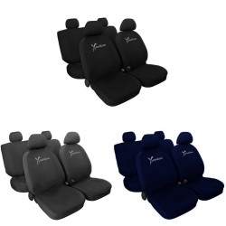 Coprisedili auto compatibili con YPSILON con schienale posteriore diviso 50/50 versione monocolore