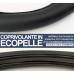 Coprivolante Con Copricinture Universale In Ecopelle Colore Nero Misura fino a 38 Cm