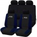 Coprisedili auto universali modello Racing con zip adattabili a tutte le auto con sedili standard 