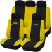 Coprisedili auto universali modello Racing con zip adattabili a tutte le auto con sedili standard con schienale bicolore 