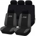Coprisedili auto universali modello Racing con zip adattabili a tutte le auto con sedili standard 