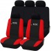 Coprisedili auto universali modello Racing con zip adattabili a tutte le auto con sedili standard 