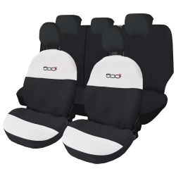 Coprisedili 500X Bicolore Orizzontale Compatibili Set completo Sedili Anteriori e Posteriori