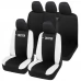 Coprisedili DUSTER bicolore con logo compatibili schienale auto posteriore diviso 60/40