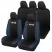 Coprisedili DUSTER bicolore con logo compatibili schienale auto posteriore diviso 60/40