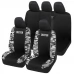 Coprisedili DUSTER bicolore con logo compatibili schienale auto posteriore diviso 60/40