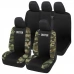 Coprisedili DUSTER bicolore con logo compatibili schienale auto posteriore diviso 60/40