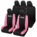 Coprisedili DUSTER bicolore con logo compatibili schienale auto posteriore diviso 60/40