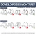 Coprisedili in tessuto per tutte le auto universali LS10 Set completo Sedili Anteriori e Posteriori