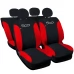 Coprisedili auto compatibili con 500 bicolore completo verticale con sedile posteriore intero - 50/50 o 60/40