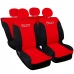 Coprisedili auto compatibili con 500 bicolore completo verticale con sedile posteriore intero - 50/50 o 60/40
