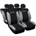 Coprisedili auto compatibili con 500 bicolore completo verticale con sedile posteriore intero - 50/50 o 60/40