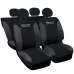Coprisedili auto compatibili con 500 bicolore completo verticale con sedile posteriore intero - 50/50 o 60/40