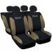 Coprisedili auto compatibili con 500 bicolore completo verticale con sedile posteriore intero - 50/50 o 60/40