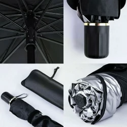 Parasole Ombrello per auto - Parabrezza anteriore pieghevole 130x76 portatile con custodia