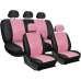 Coprisedili auto universali in ecopelle con zip