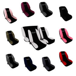 Coprisedili auto compatibili con 500 HYBRID 2021 con sedile posteriore intero o diviso 50/50 versione monocolore/bicolore